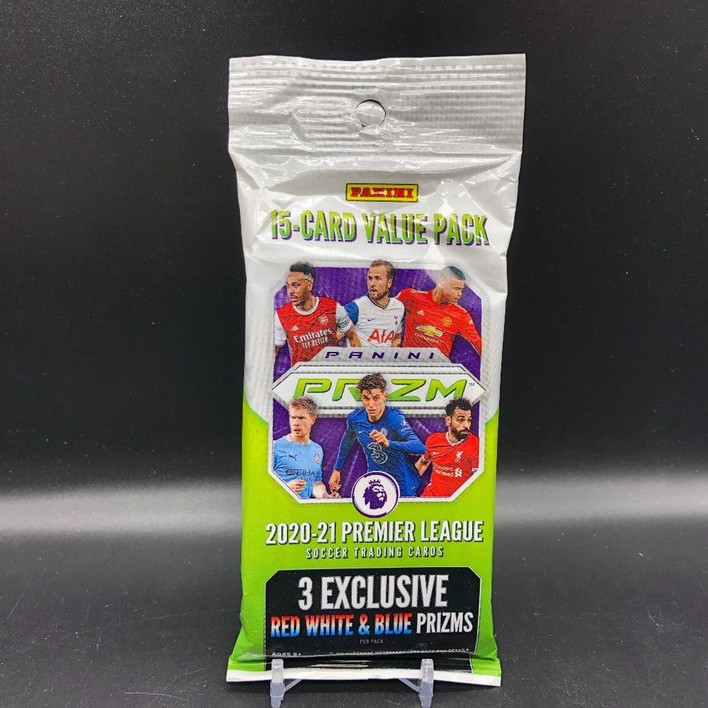 2020-21 Panini Prizm Premier League SOCCER Cello Value Fat Pack 15-Cards